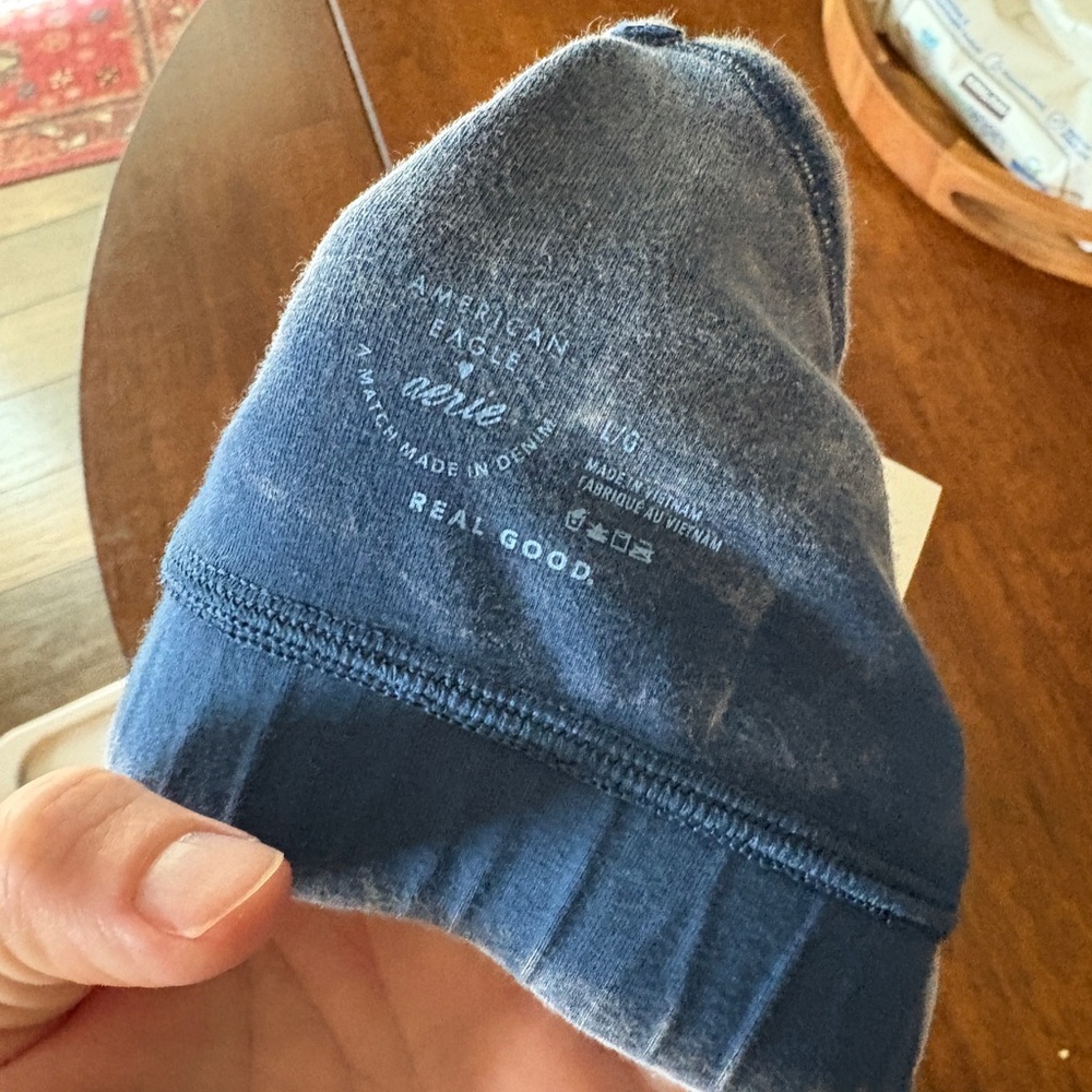 American Eagle Blue Bralette with Elastic Band and Adjustable Straps - Picture 4 of 4